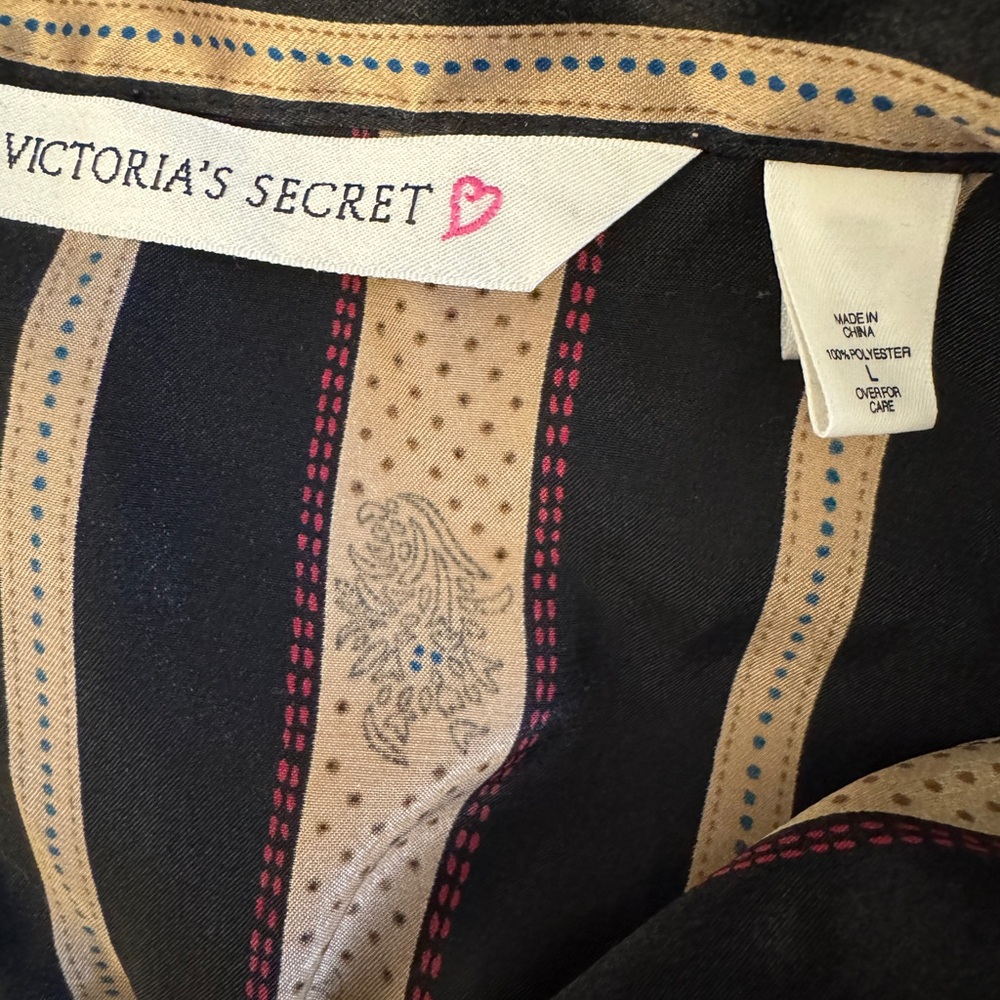 Victoria's Secret Satin-like Sleep Shirt Pajamas - Picture 3 of 11